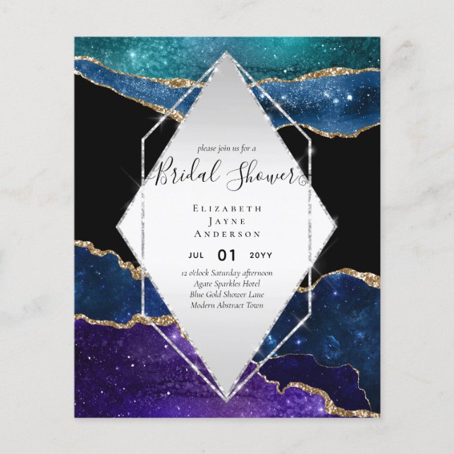 BUDGET MÖHIPPA Glittery AGATE Gnistra Inbjudan Flygblad (Framsidan)