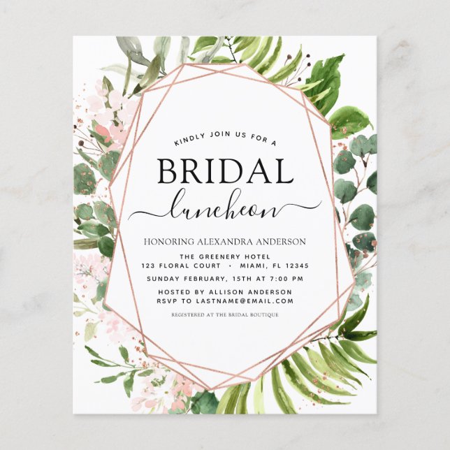 Budget Möhippa Luncheon Greenery Eucalyptus Flygblad (Framsidan)
