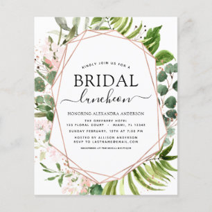 Budget Möhippa Luncheon Greenery Eucalyptus Flygblad