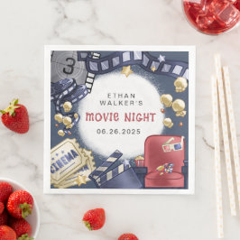 Budget Movie Night Barns födelsedag Pappersservett