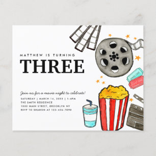 Budget Movie Night Cinema Watch Party Kid Birthday