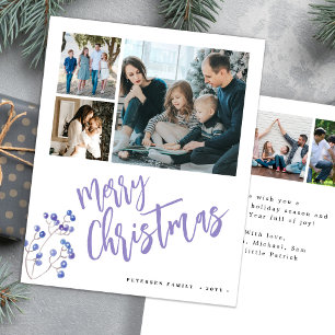 Budget multi 6 foto Julkort God Jul Högtidskort