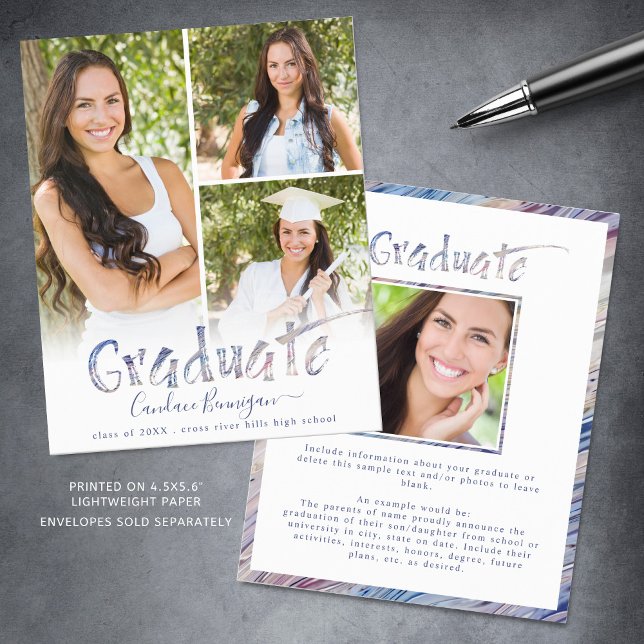 Budget Multicolor Pensel Graduate Tillkännagivande (Skapare uppladdad)