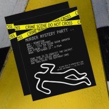 BUDGET Murder Myasty Party-inbjudan