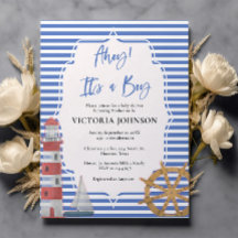 Budget Nautical Blue är en pojkvän som visar Inbju