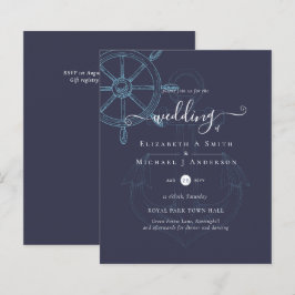 BUDGET Nautical Fraktass Wheel Bröllop