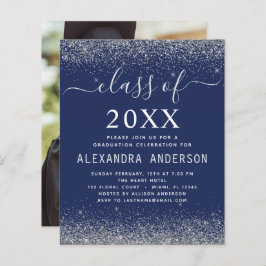 Budget Navyblå Silver Foto Examen 2023