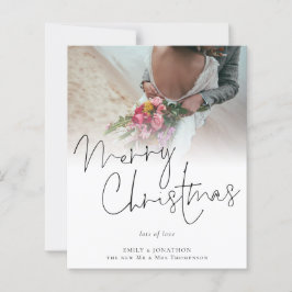 Budget Newlyweds Photo God jul Card
