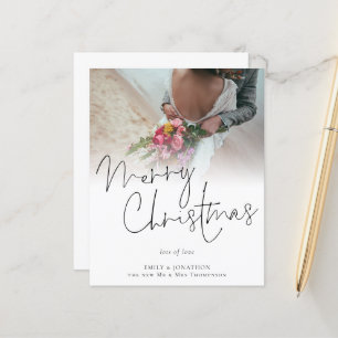 Budget Newlyweds Photo God jul Card