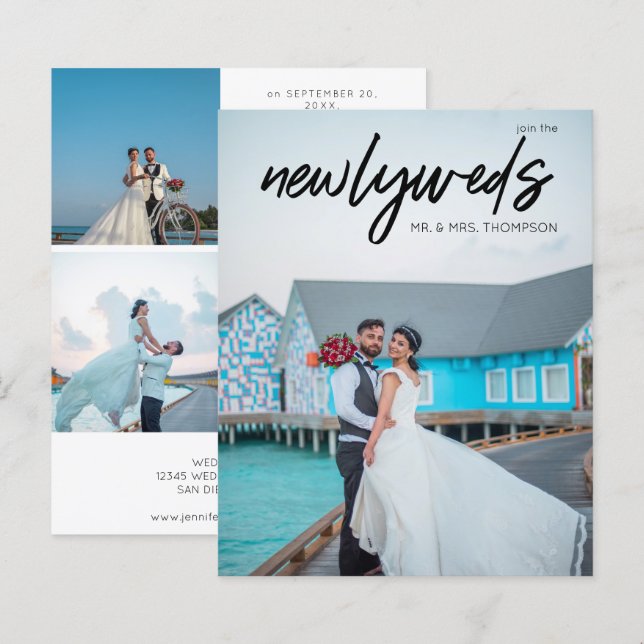 Budget Newlyweets 3 B Photo Post Wedding Reception (Fram/baksida)