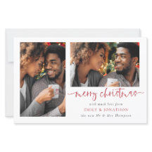 Budget Newlywes 2 Photos God jul Card