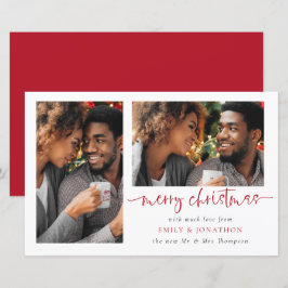 Budget Newlywes 2 Photos God jul Card
