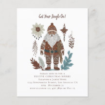 Budget Norska jultomten Party Inbjudan