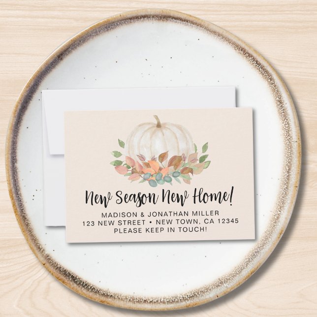 Budget Ny Säsong Nytt Hem Flyttningsmeddelande Anteckningskort (Skapare uppladdad)