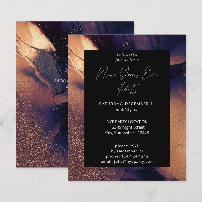 Budget Nyte Glow Nyårsafton Party (Fram/baksida)