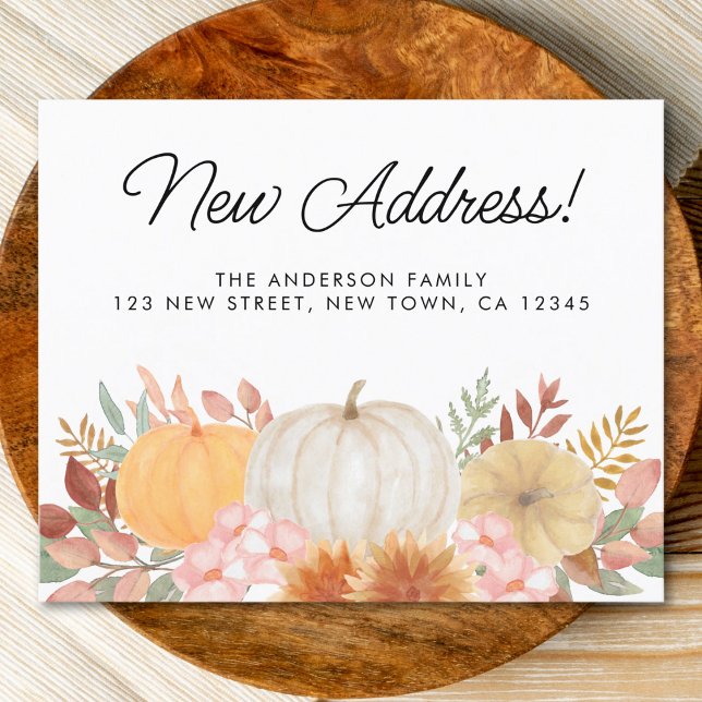 Budget Nytt adress Flyttar tillkännagivande Höst (Skapare uppladdad)