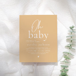 Budget Oh Baby Groovy Gult Blommigt Baby Shower