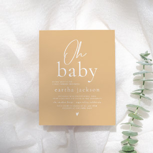 Budget Oh Baby Groovy Gult Blommigt Baby Shower
