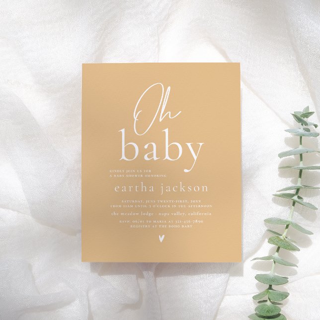 Budget Oh Baby Groovy Gult Blommigt Baby Shower (Skapare uppladdad)