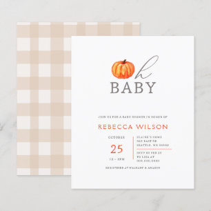 Budget Oh Baby Pumpkin Gender Neutral Baby Shower