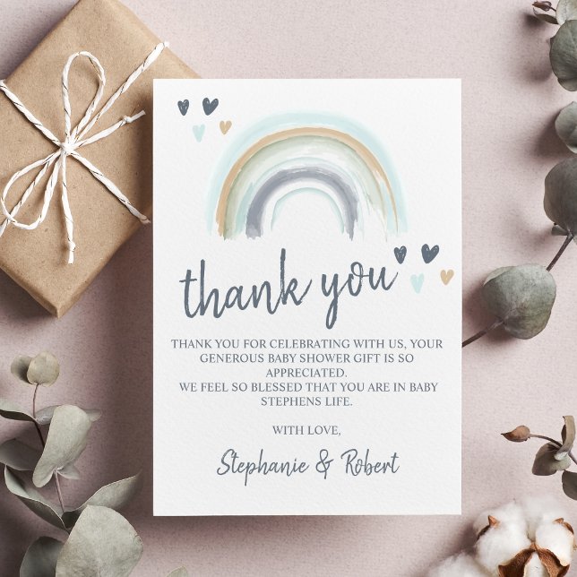 Budget Oh Baby Shower Blue Boho Rainbow Tack (Skapare uppladdad)