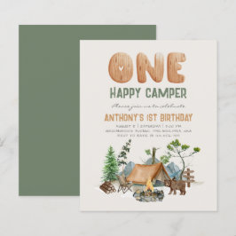 Budget One Happy Camper Woodland 1-årsfest 
