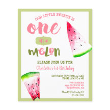 Budget One i Melon 1st Birthday Rosa Grönt