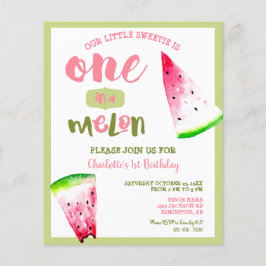 Budget One i Melon 1st Birthday Rosa Grönt