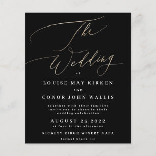 Budget Onyx The Wedding Gulddetaljer bakifrån Flygblad