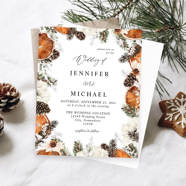 Budget Orange & Vit Blommig Rustik Bröllop (Skapare uppladdad)