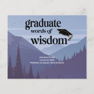 Budget - Ord Wisdom Advice Studenten Flygblad