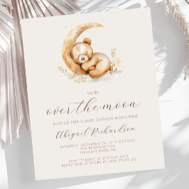 Budget över Måne Boho Nalle Baby Shower