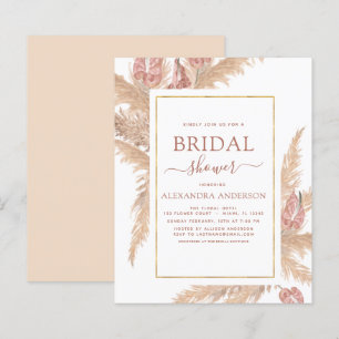 Budget Pampas Gräs Bröllopsdusch Bohemian Boho