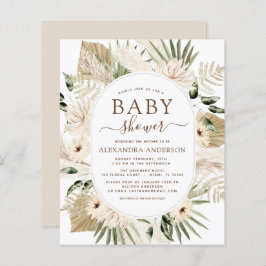 Budget Pampas Grass Baby Shower Boho Eucalyptus