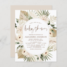 Budget Pampas Grass Baby Shower Boho Eucalyptus