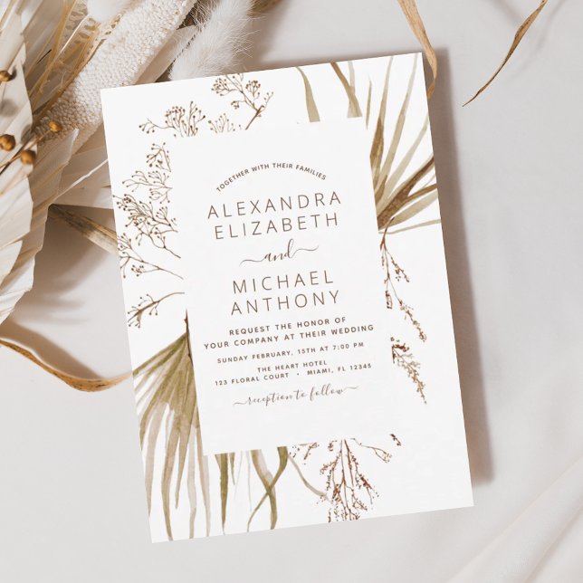 Budget Pampas Grass Boheme Boho Bröllop (Skapare uppladdad)