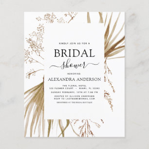 Budget Pampas Grass Bohemian Boho Möhippa Flygblad