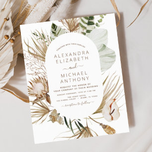 Budget Pampas Grass Bohemian Eucalyptus Bröllop