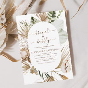 Budget Pampas Grass Boho Brunch & Bubly Flygblad