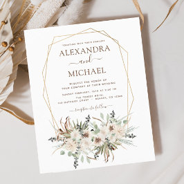 Budget Pampas Grass Boho Eucalyptus Bröllop