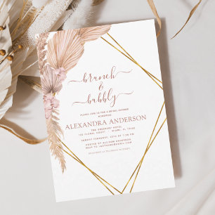 Budget Pampas Grass Brunch Bubly Boho Flygblad