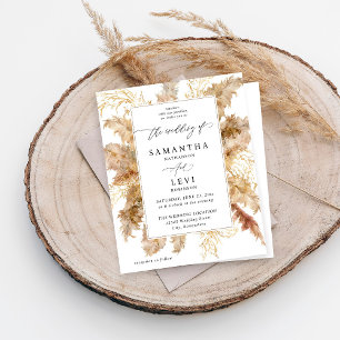 Budget Pampas Grass & Guld Boho Bröllop