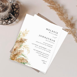 Budget Pampas Grass & Guld Bröllop 2