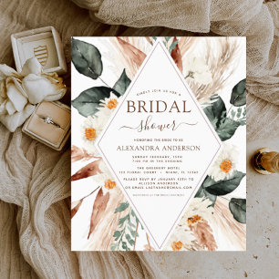 Budget Pampas Grass Möhippa Boho Eucalyptus Flygblad