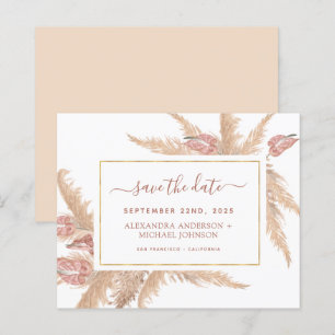 Budget Pampasgräs Boho Save the Date