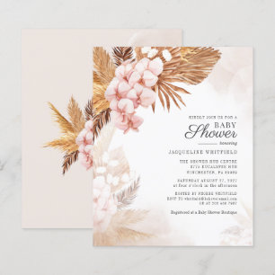 Budget Pampasgräs Rosa Blommor Palm Bebisens Först