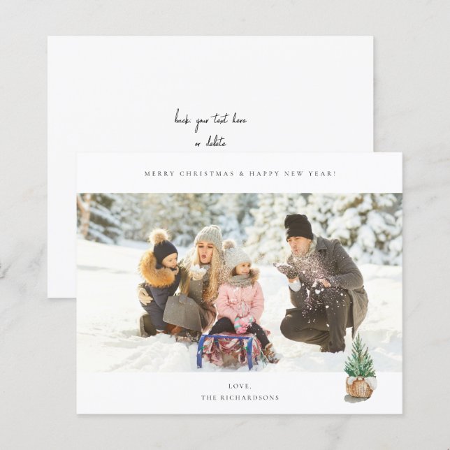 Budget Panoramic Chic H Photo - Winter Träd (Fram/baksida)