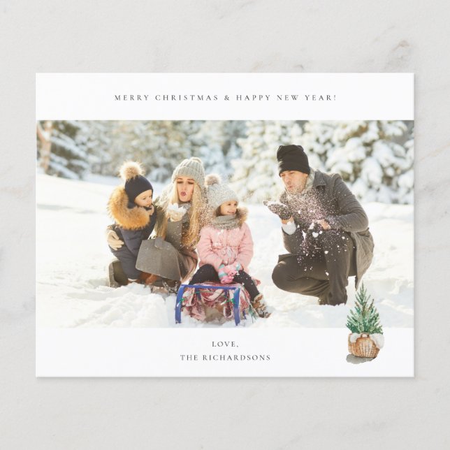 Budget Panoramic Chic H Photo - Winter Träd Flygblad (Framsidan)