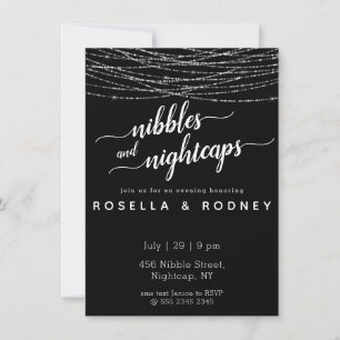 Budget Par Shower Nibbles Nightcap Inbjudningar