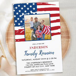 Budget Patriotic Family Reunion USA flagga Photo I